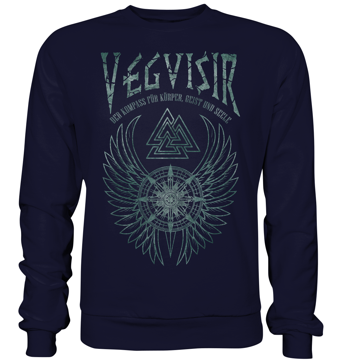 Vegvisir Der Kompass Für Körper, Geist und Seele - Basic Sweatshirt