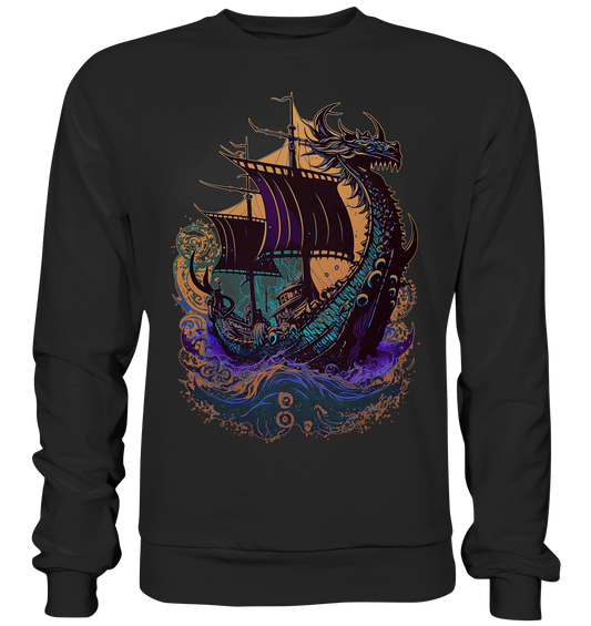 Wikinger Drachenschiff - Basic Sweatshirt