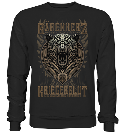 Bärenherz Kriegerblut - Basic Sweatshirt