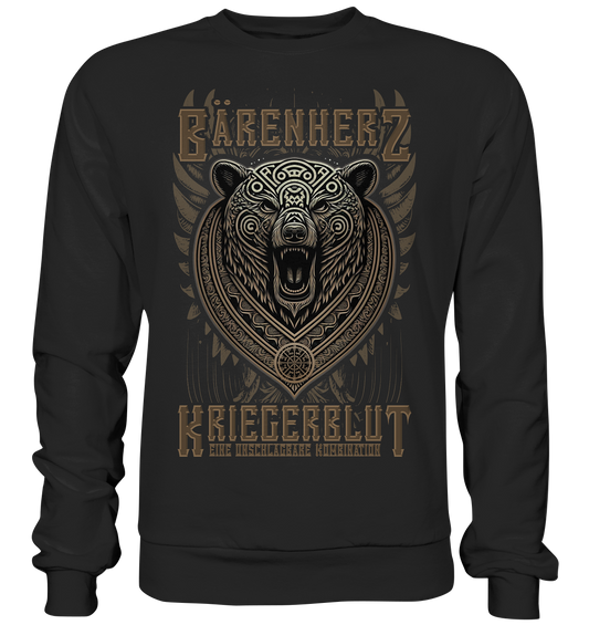 Bärenherz Kriegerblut - Basic Sweatshirt