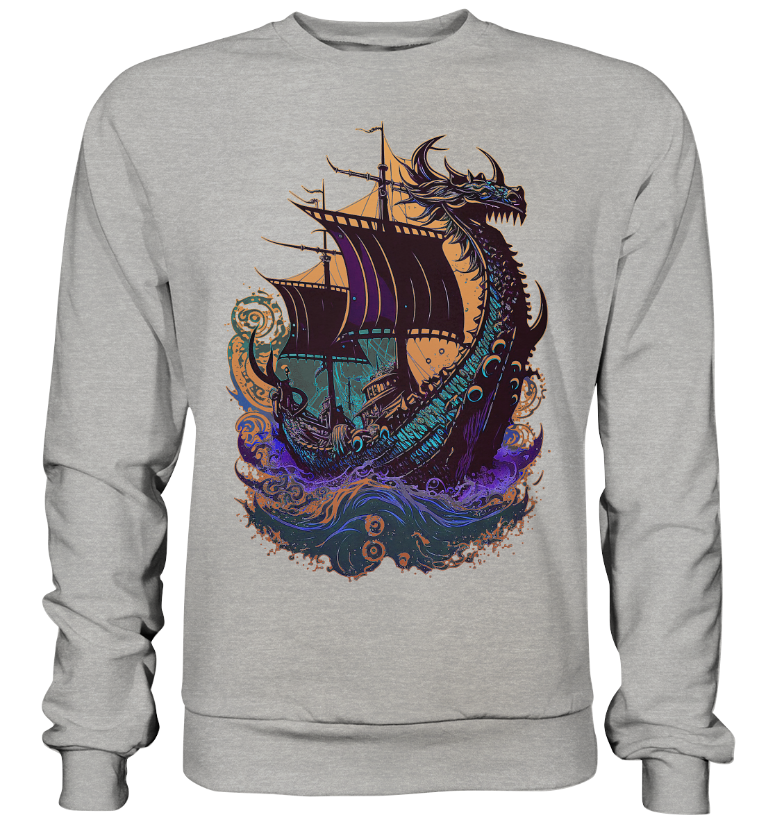 Wikinger Drachenschiff - Basic Sweatshirt