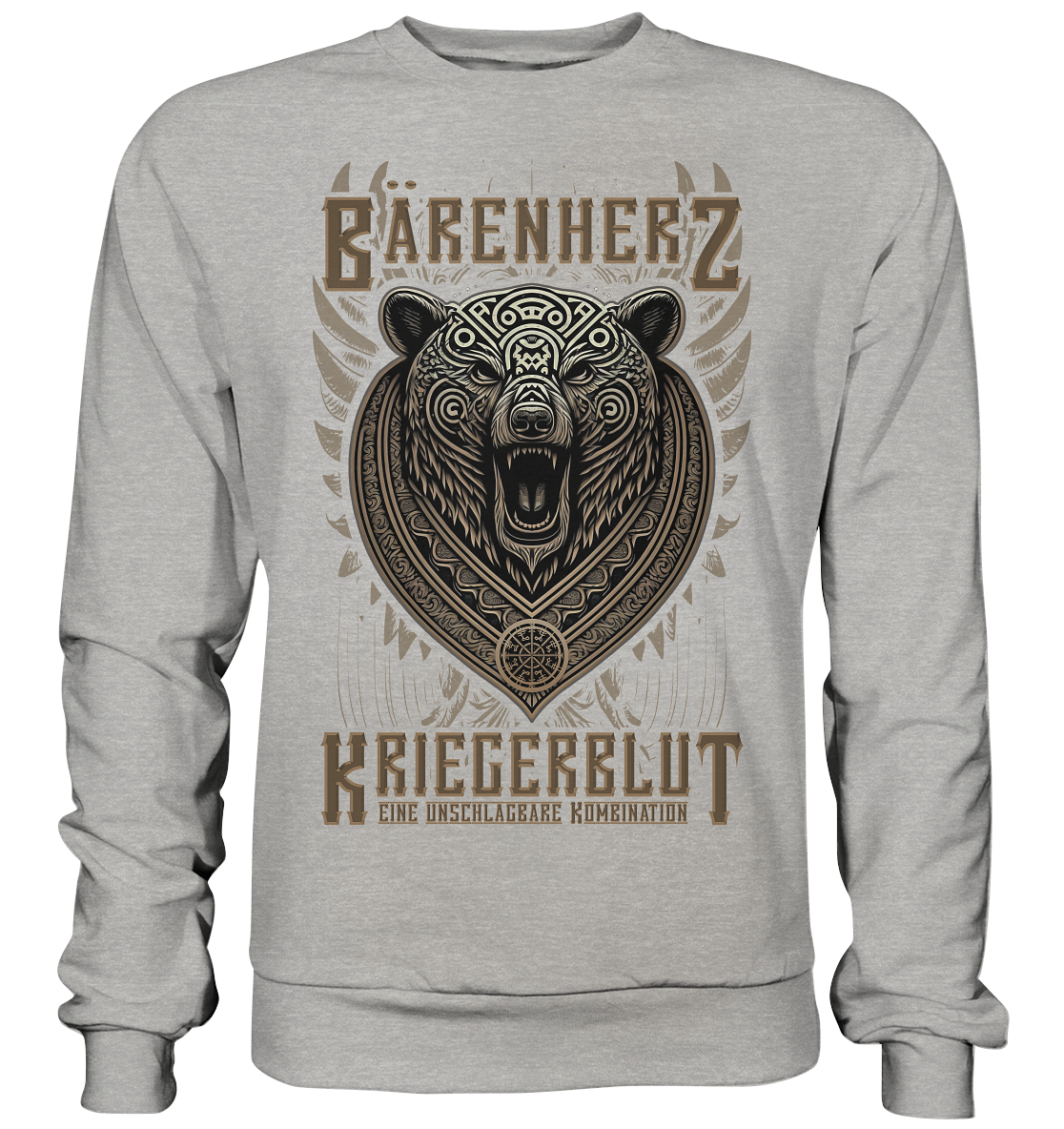 Bärenherz Kriegerblut - Basic Sweatshirt