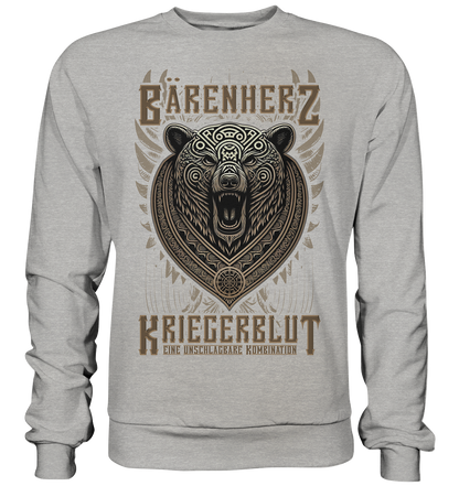 Bärenherz Kriegerblut - Basic Sweatshirt