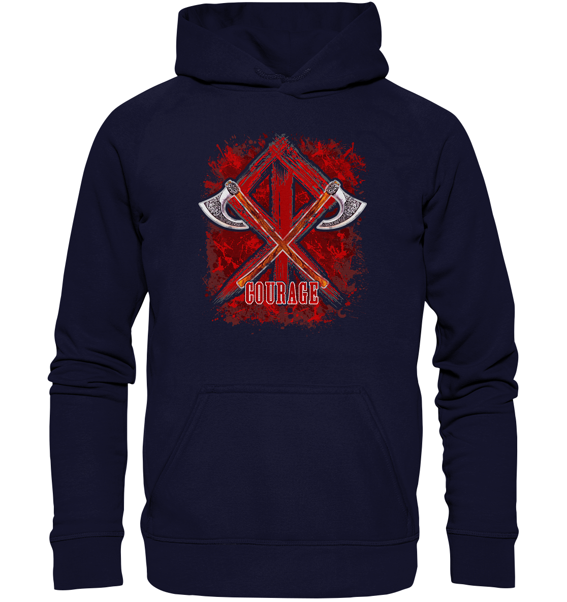 Wikinger Courage - Basic Unisex Hoodie