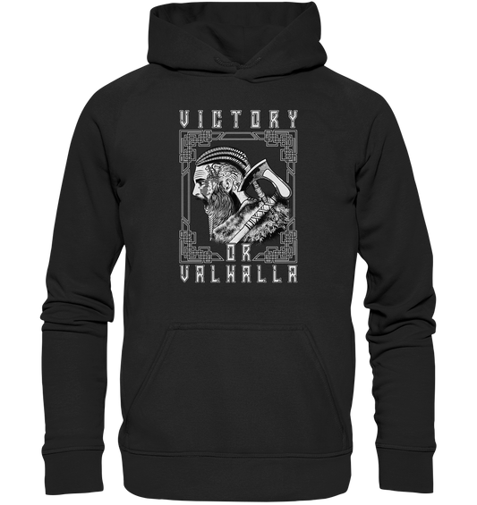 Wikinger Victory or Valhalla  - Basic Unisex Hoodie