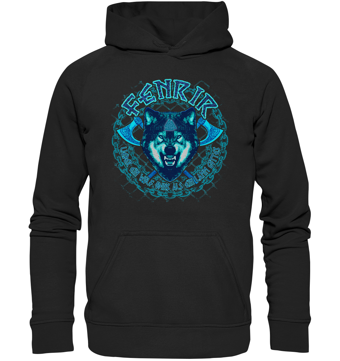 Fenrir Wolf - Basic Unisex Hoodie XL