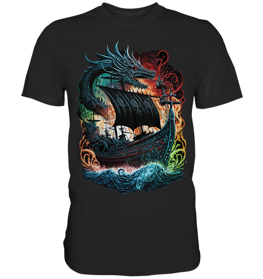 Wikinger Schiff Drache - Classic Shirt