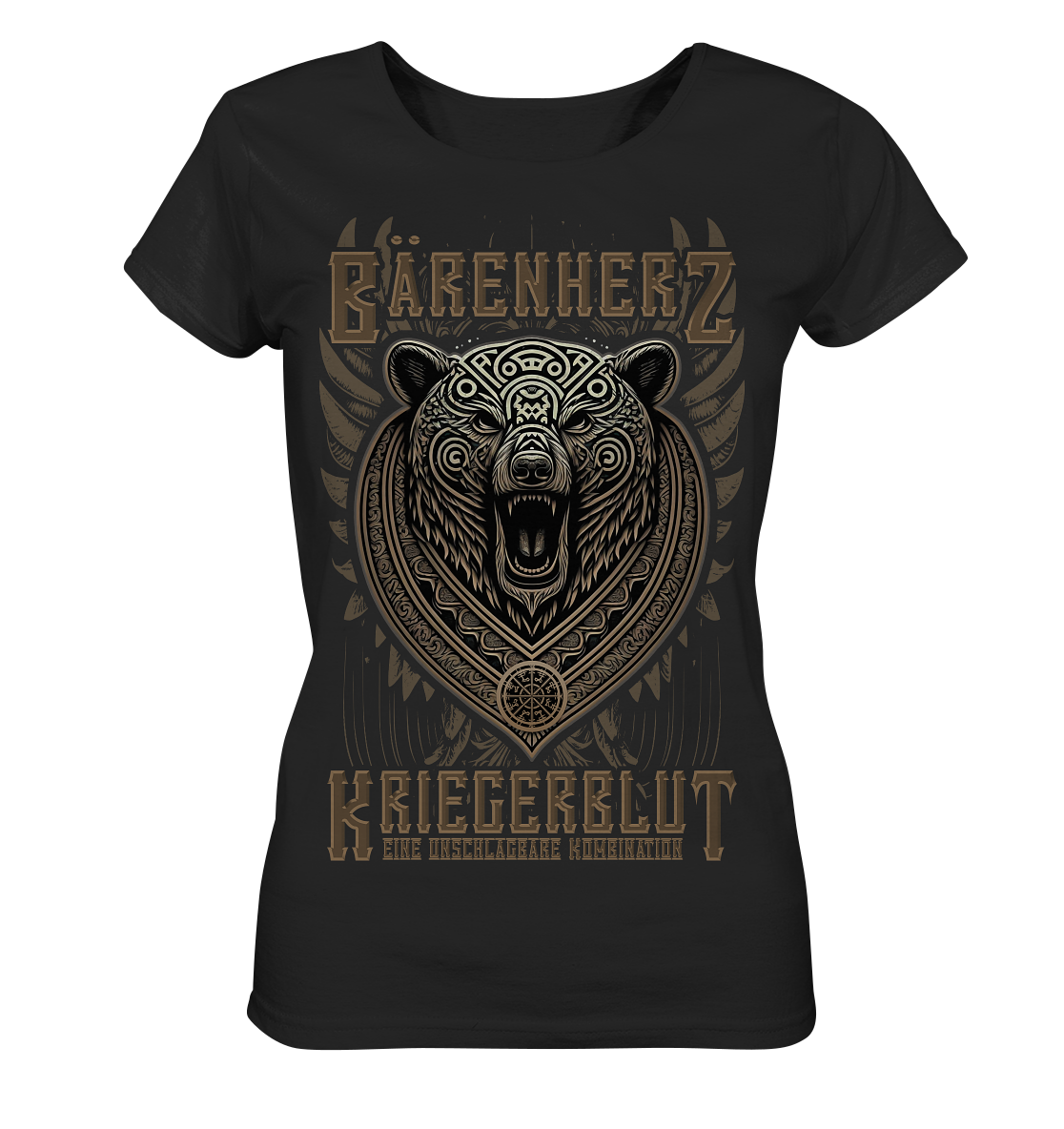 Bärenherz Kriegerblut - Ladies Organic Basic Shirt