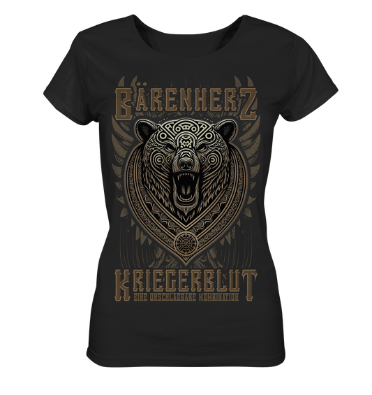 Bärenherz Kriegerblut - Ladies Organic Basic Shirt