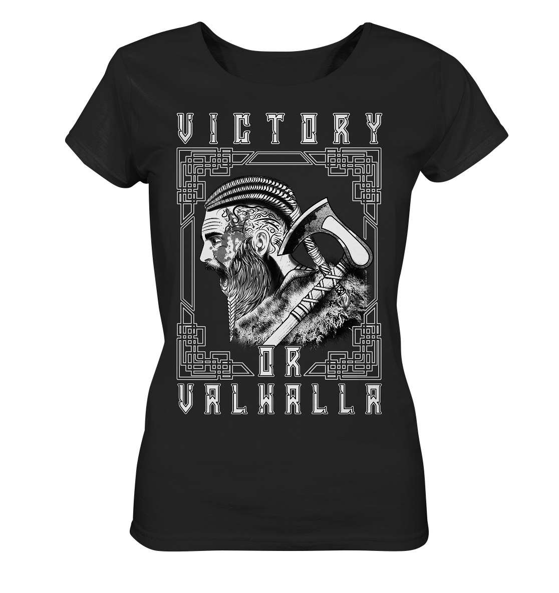 Wikinger Victory or Valhalla - Ladies Organic Basic Shirt