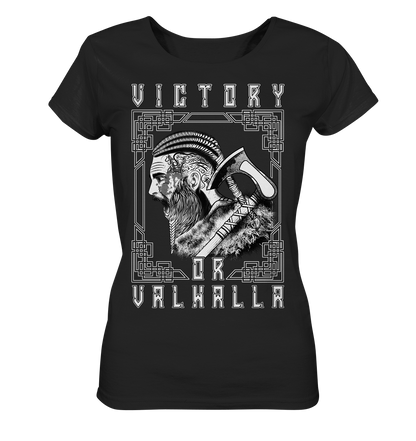 Wikinger Victory or Valhalla - Ladies Organic Basic Shirt