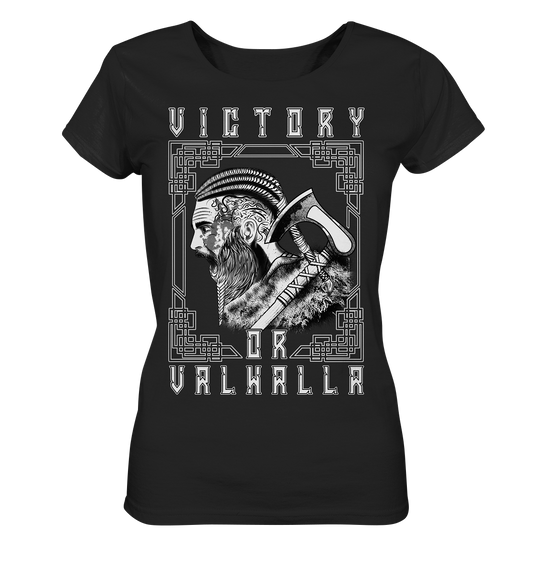 Wikinger Victory or Valhalla - Ladies Organic Basic Shirt