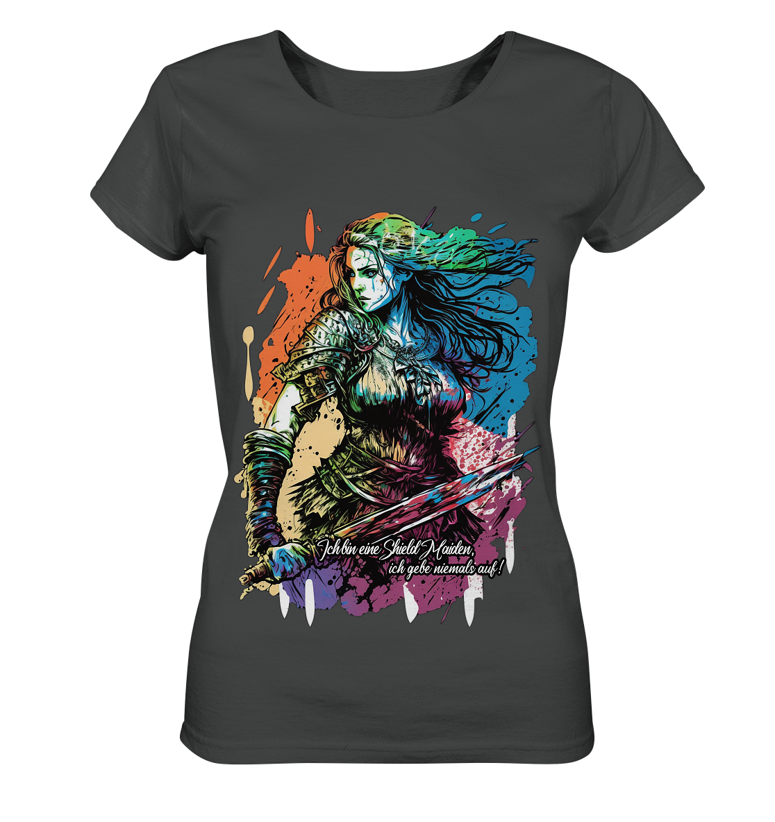 Shield Maiden Gib Nie Auf ! - Ladies Organic Basic Shirt