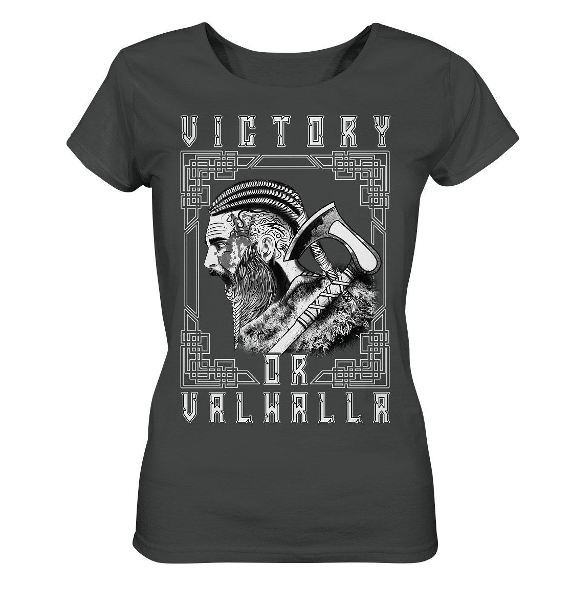 Wikinger Victory or Valhalla - Ladies Organic Basic Shirt