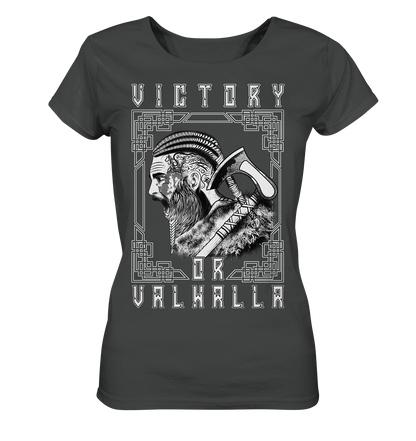 Wikinger Victory or Valhalla - Ladies Organic Basic Shirt