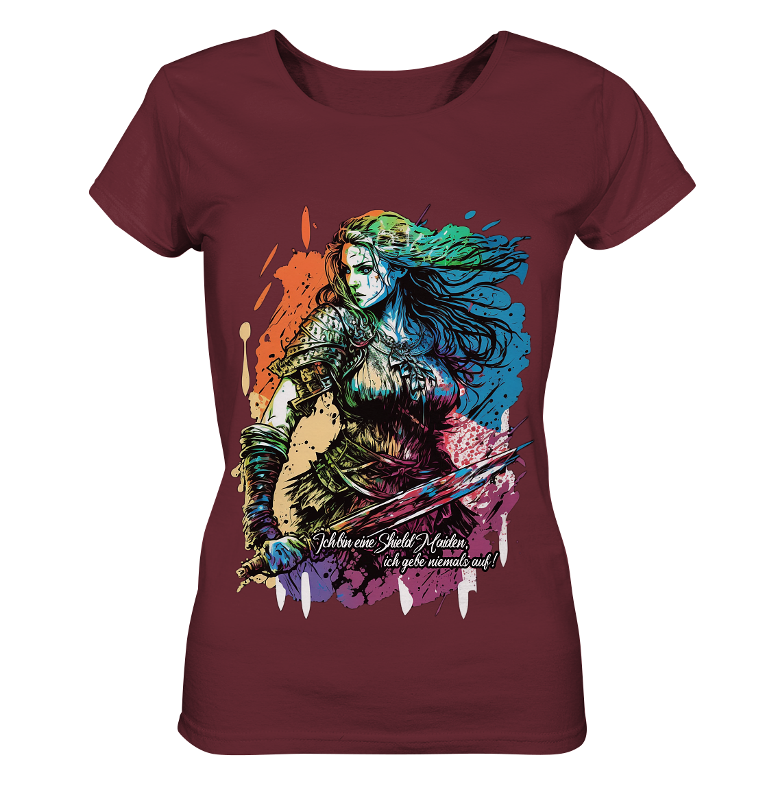 Shield Maiden Gib Nie Auf ! - Ladies Organic Basic Shirt