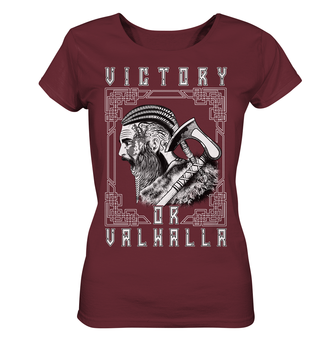 Wikinger Victory or Valhalla - Ladies Organic Basic Shirt