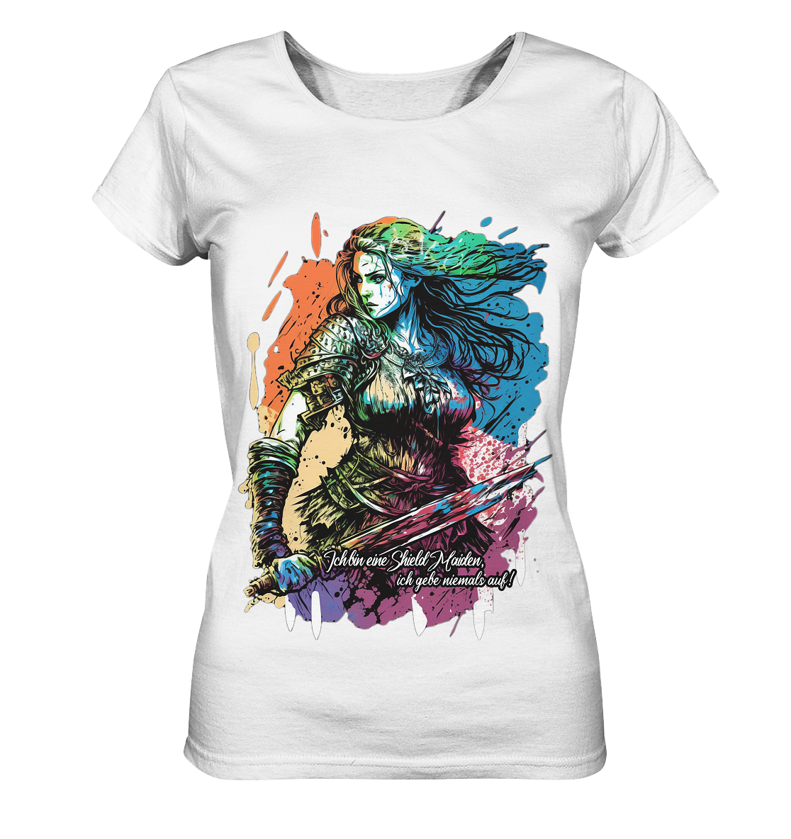 Shield Maiden Gib Nie Auf ! - Ladies Organic Basic Shirt