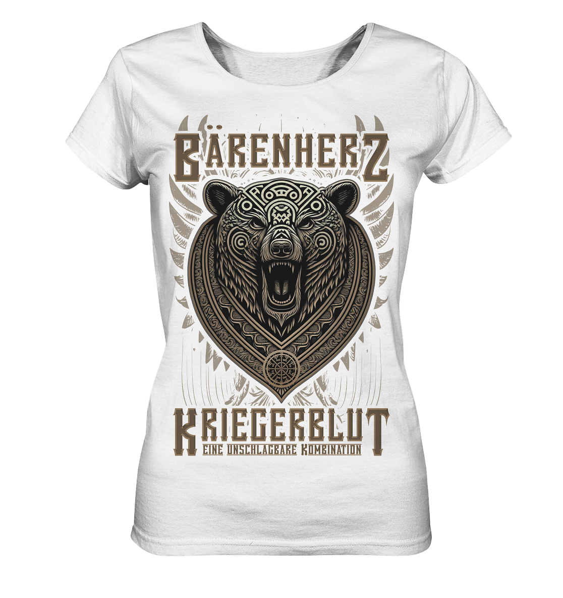 Bärenherz Kriegerblut - Ladies Organic Basic Shirt