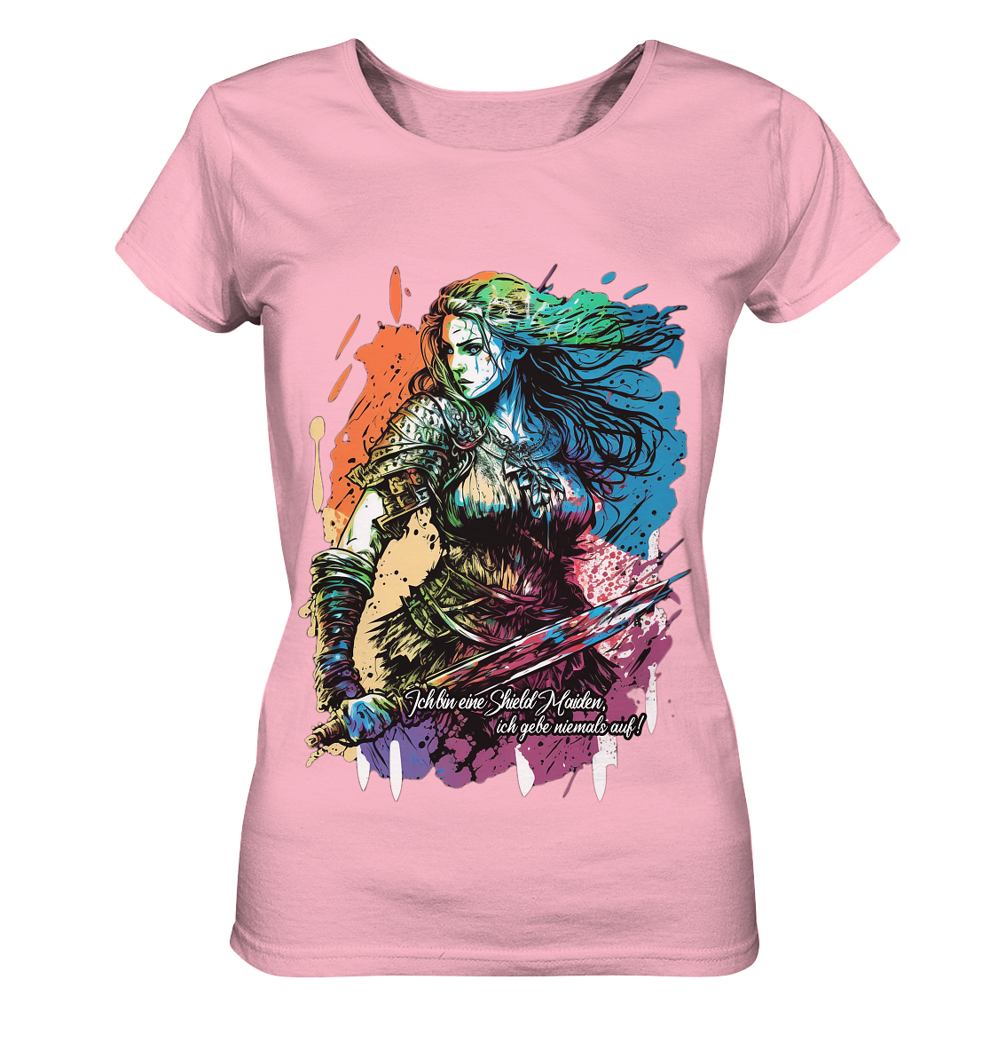 Shield Maiden Gib Nie Auf ! - Ladies Organic Basic Shirt