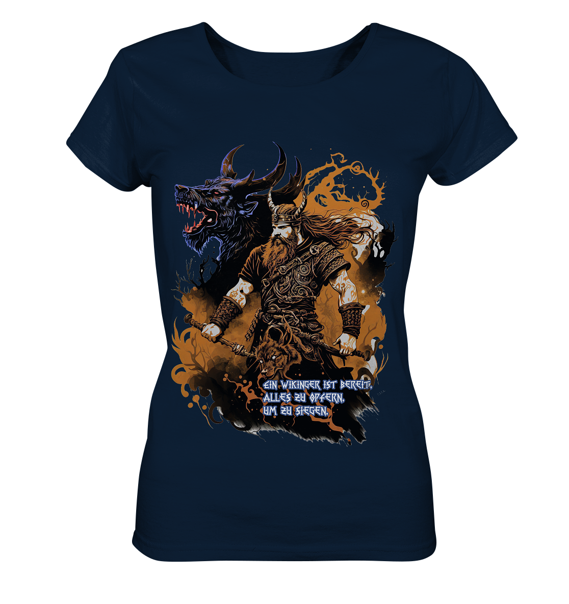 Wikinger Ist Bereit Alles Zu Opfern - Ladies Organic Shirt