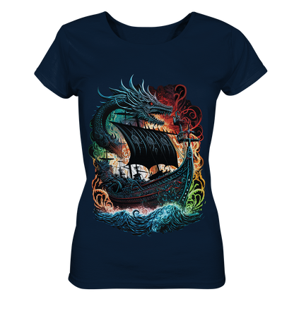 Wikinger Schiff Drache - Ladies Organic Shirt