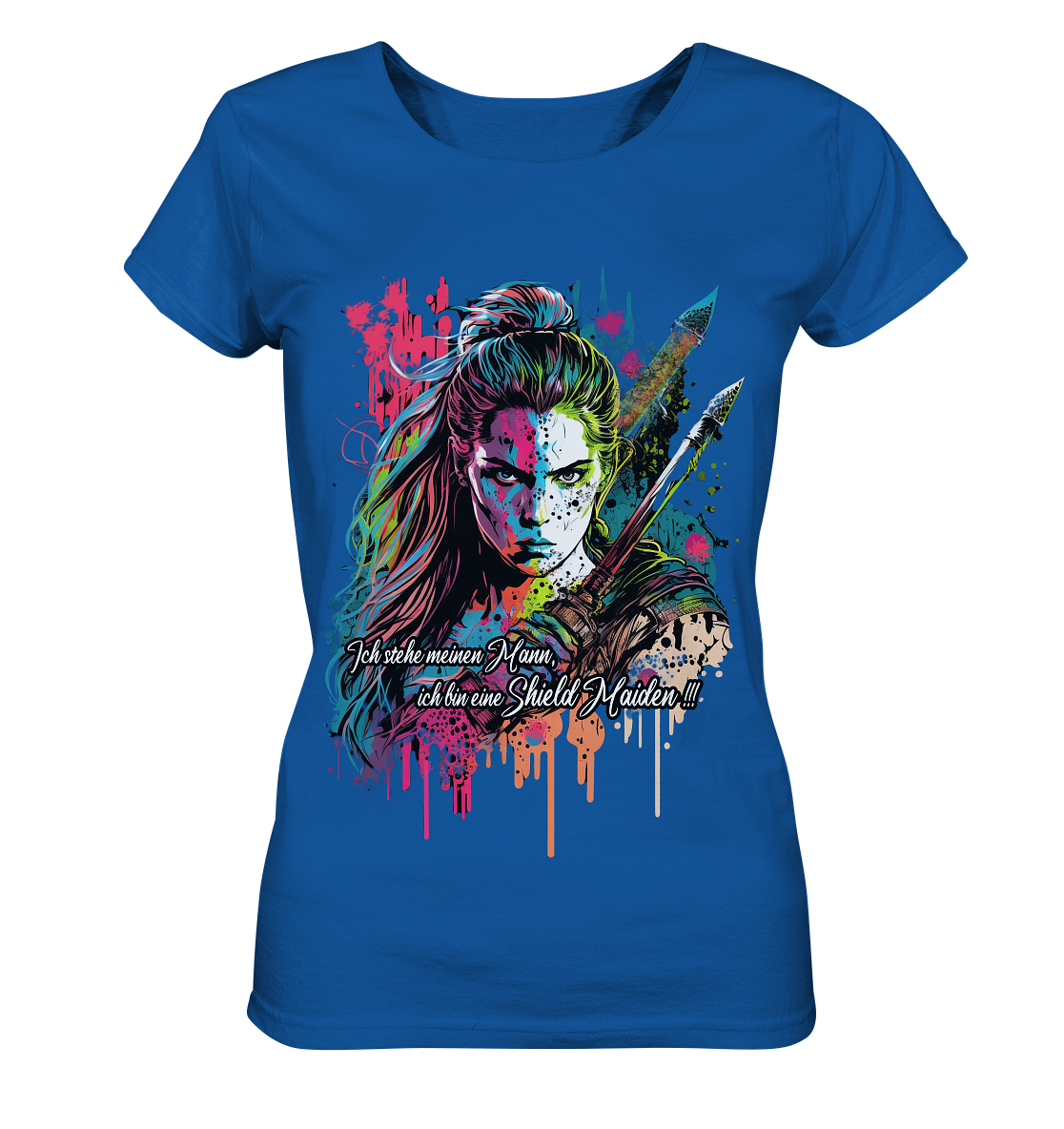 Shield Maiden Ich Stehe Meinen Mann - Ladies Organic Shirt