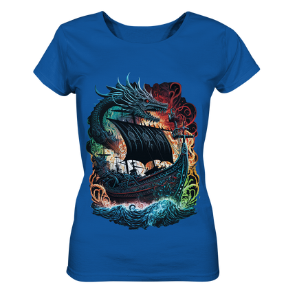 Wikinger Schiff Drache - Ladies Organic Shirt
