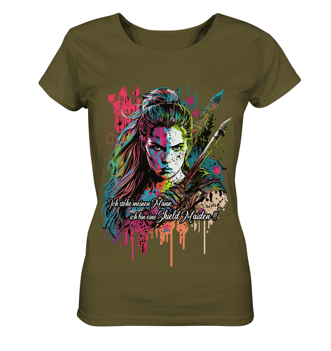 Shield Maiden Ich Stehe Meinen Mann - Ladies Organic Shirt