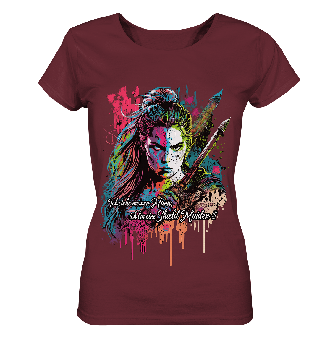 Shield Maiden Ich Stehe Meinen Mann - Ladies Organic Shirt