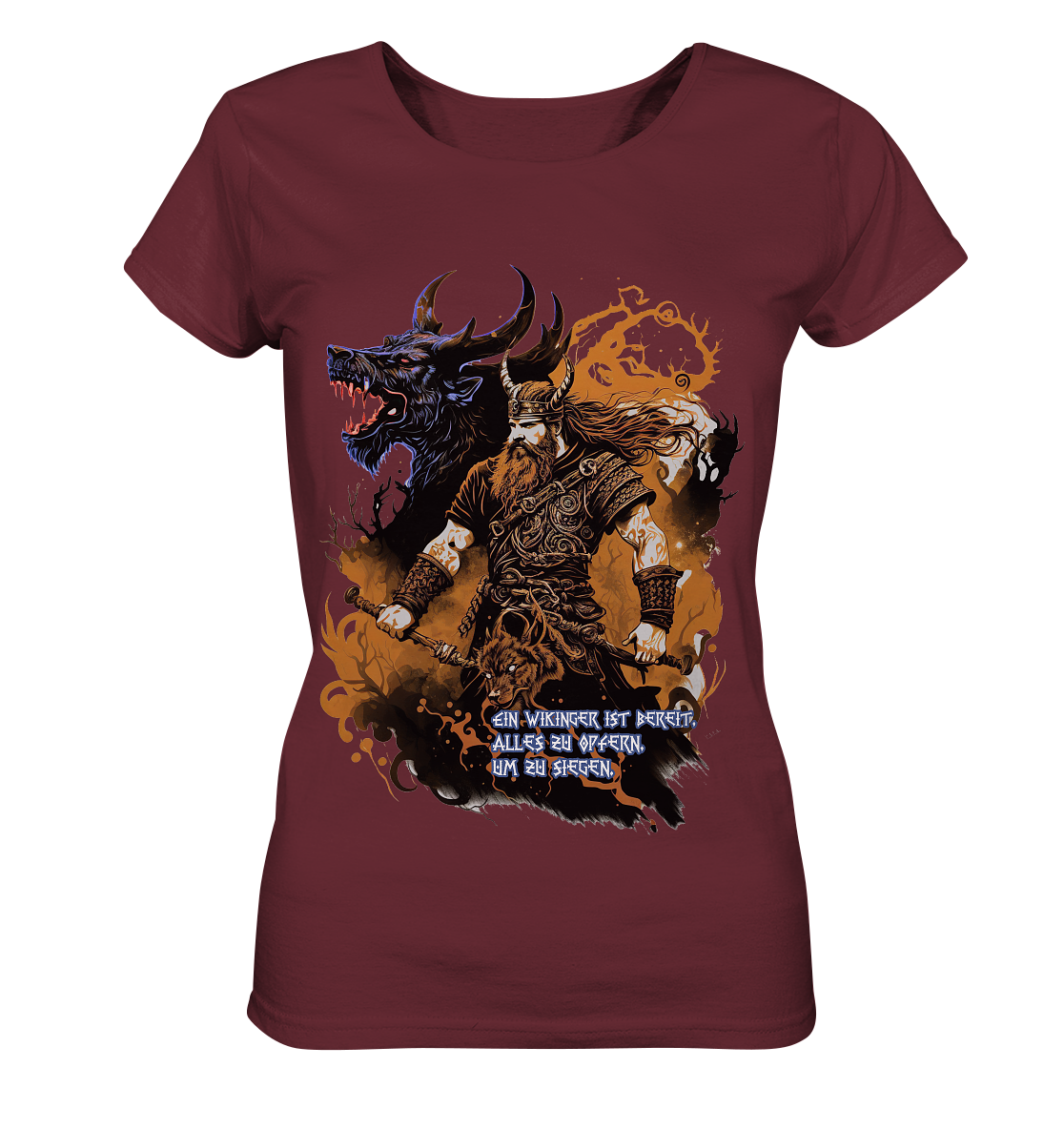 Wikinger Ist Bereit Alles Zu Opfern - Ladies Organic Shirt