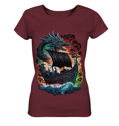 Wikinger Schiff Drache - Ladies Organic Shirt