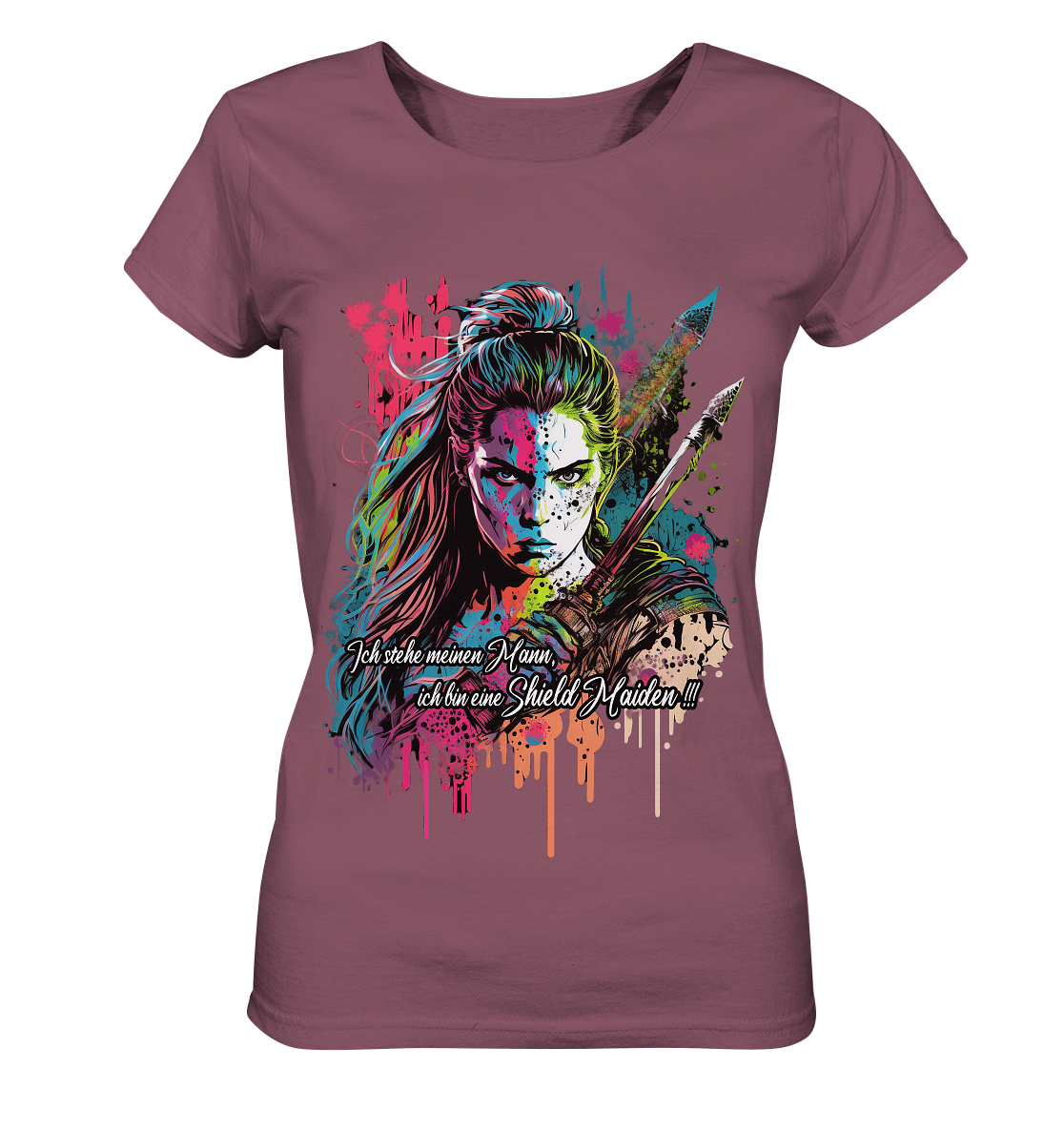Shield Maiden Ich Stehe Meinen Mann - Ladies Organic Shirt