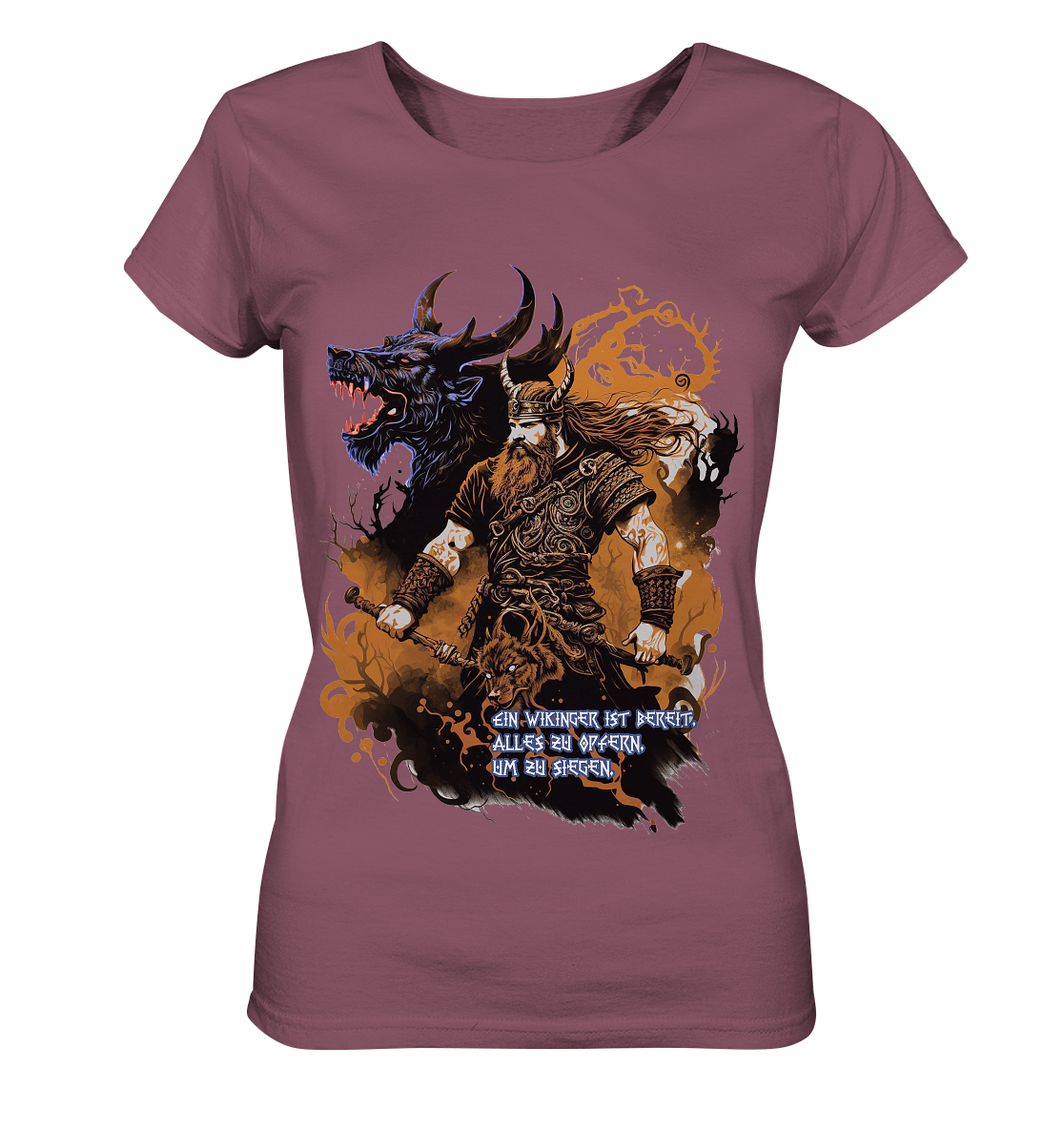 Wikinger Ist Bereit Alles Zu Opfern - Ladies Organic Shirt