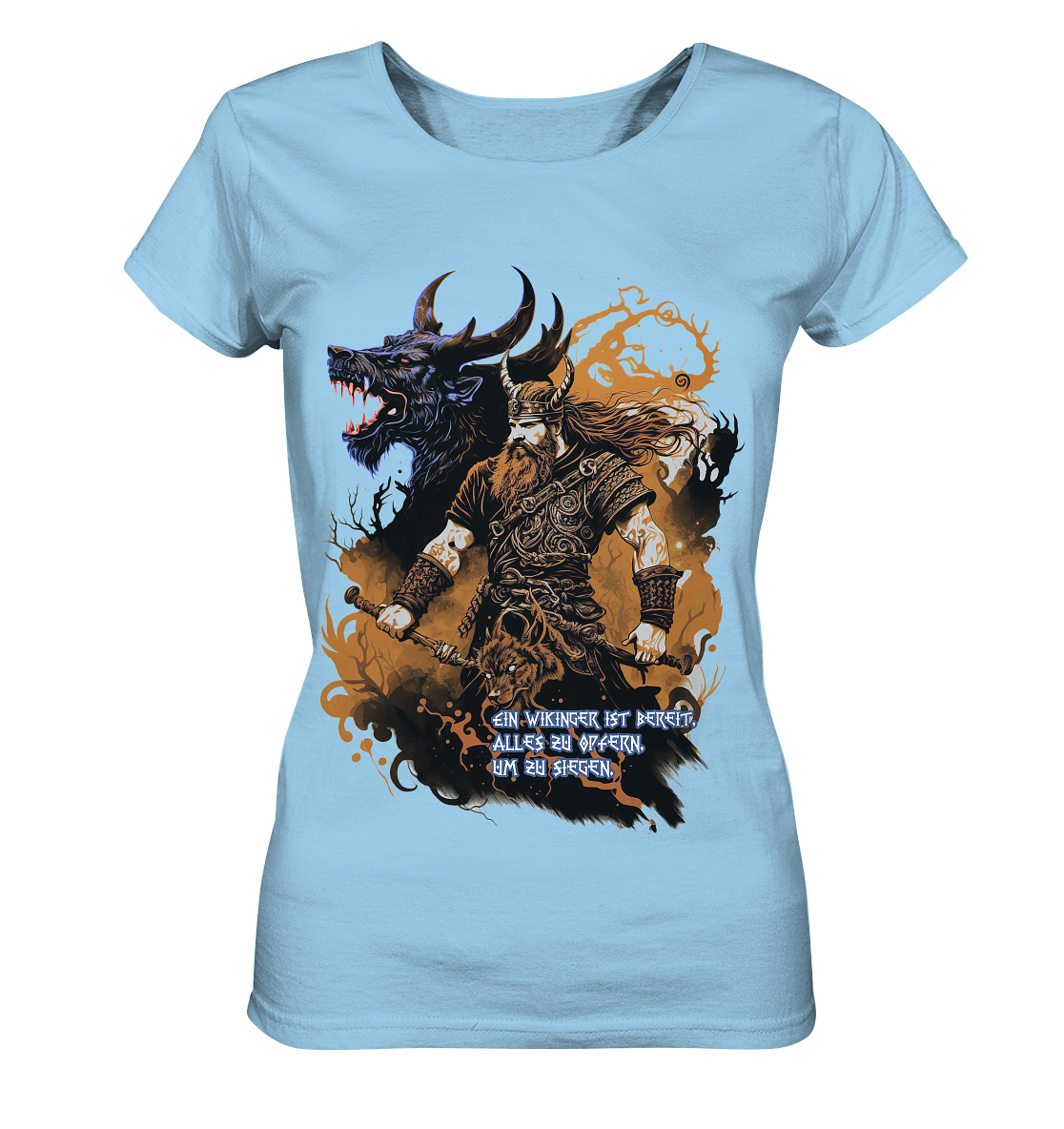 Wikinger Ist Bereit Alles Zu Opfern - Ladies Organic Shirt