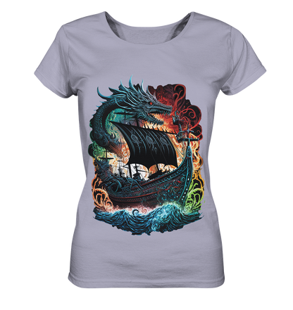 Wikinger Schiff Drache - Ladies Organic Shirt