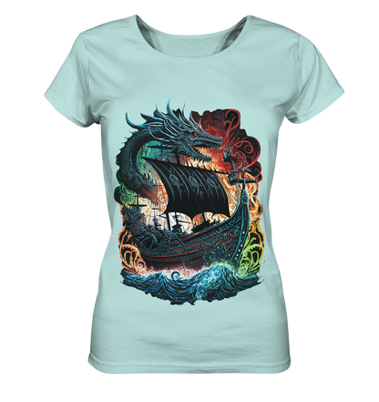 Wikinger Schiff Drache - Ladies Organic Shirt