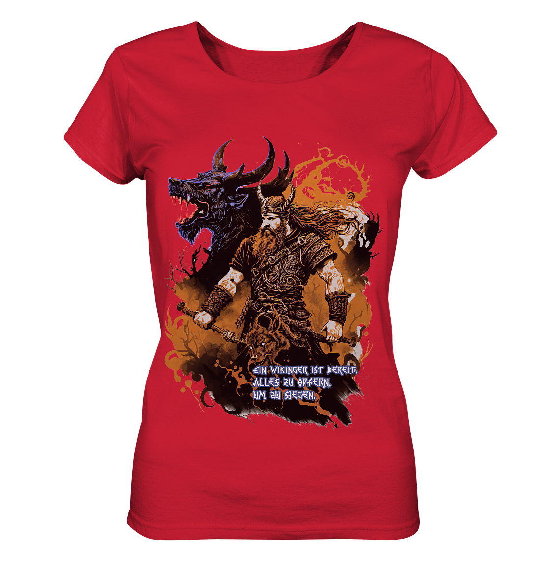 Wikinger Ist Bereit Alles Zu Opfern - Ladies Organic Shirt