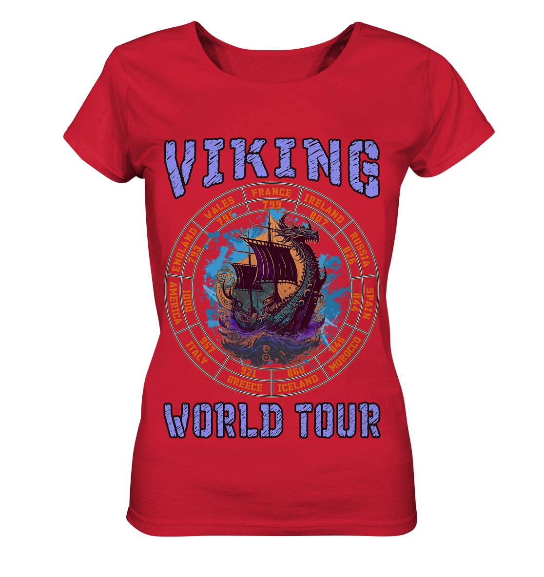 Wikinger Welttournee - Ladies Organic Shirt