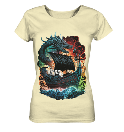 Wikinger Schiff Drache - Ladies Organic Shirt