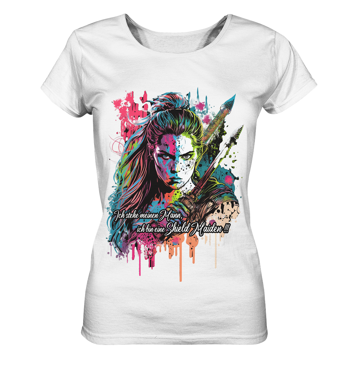 Shield Maiden Ich Stehe Meinen Mann - Ladies Organic Shirt