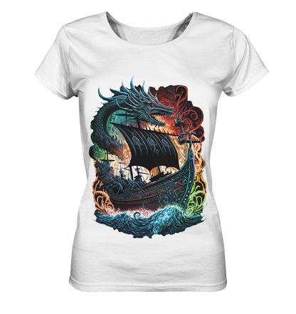 Wikinger Schiff Drache - Ladies Organic Shirt
