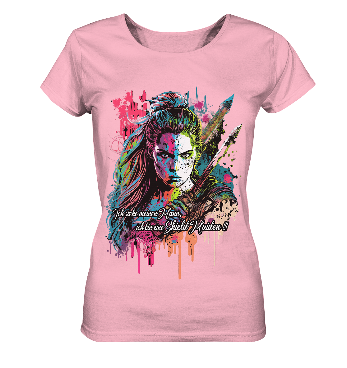 Shield Maiden Ich Stehe Meinen Mann - Ladies Organic Shirt