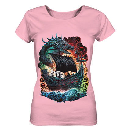 Wikinger Schiff Drache - Ladies Organic Shirt