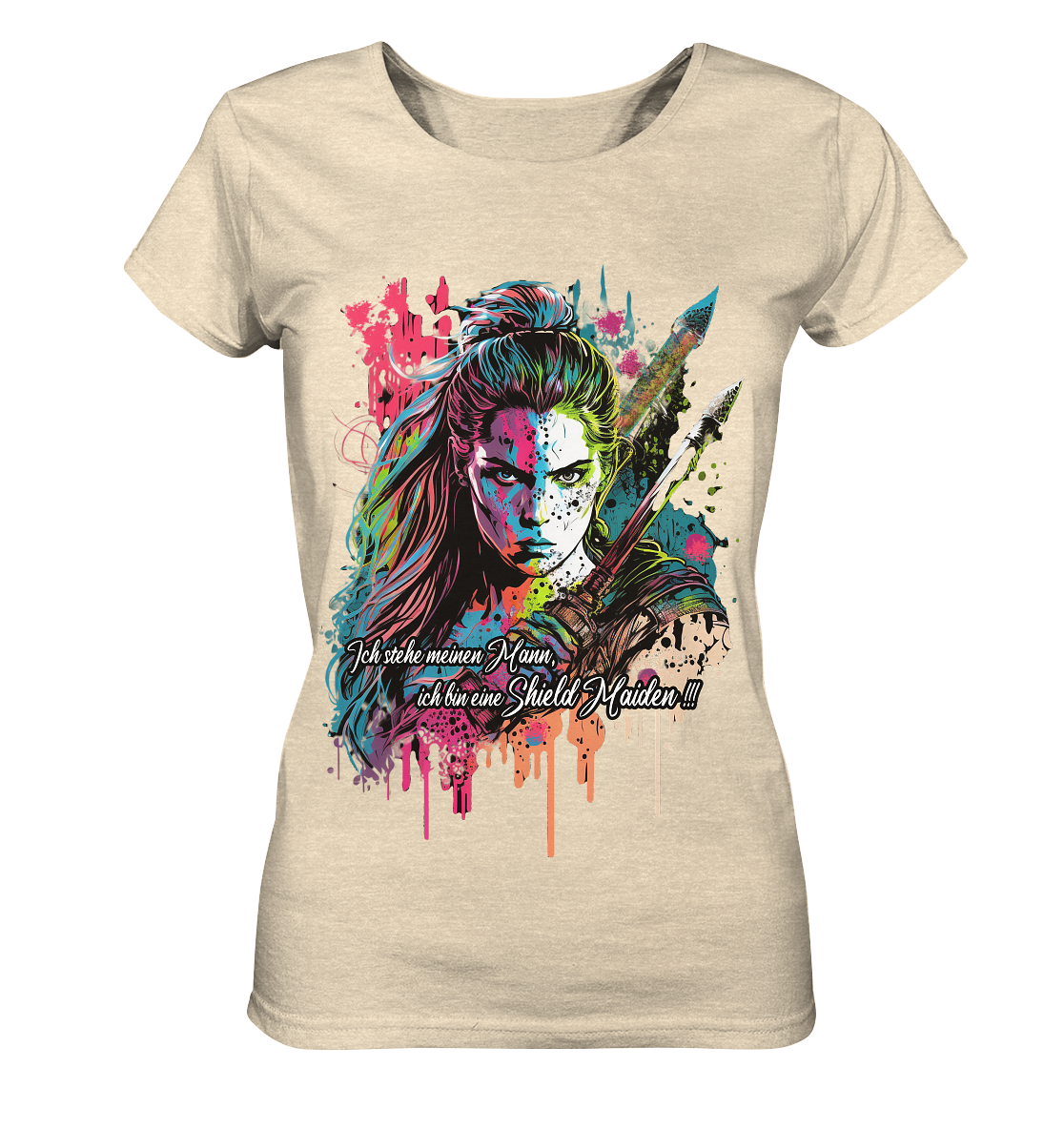 Shield Maiden Ich Stehe Meinen Mann - Ladies Organic Shirt