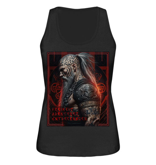 Wikinger Freiheit Abenteuer Entdeckungen  - Ladies Organic Tank-Top
