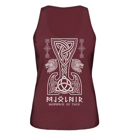 Mjölnir Hammer of Thor  - Ladies Organic Tank-Top