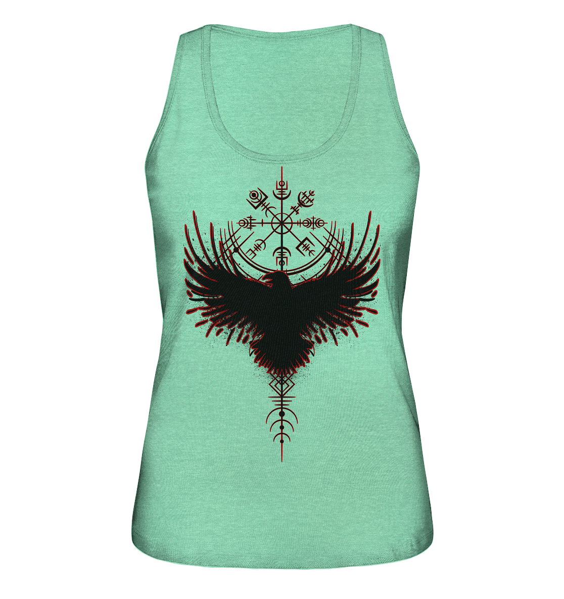 Wikinger Kompass Rabe - Ladies Organic Tank-Top