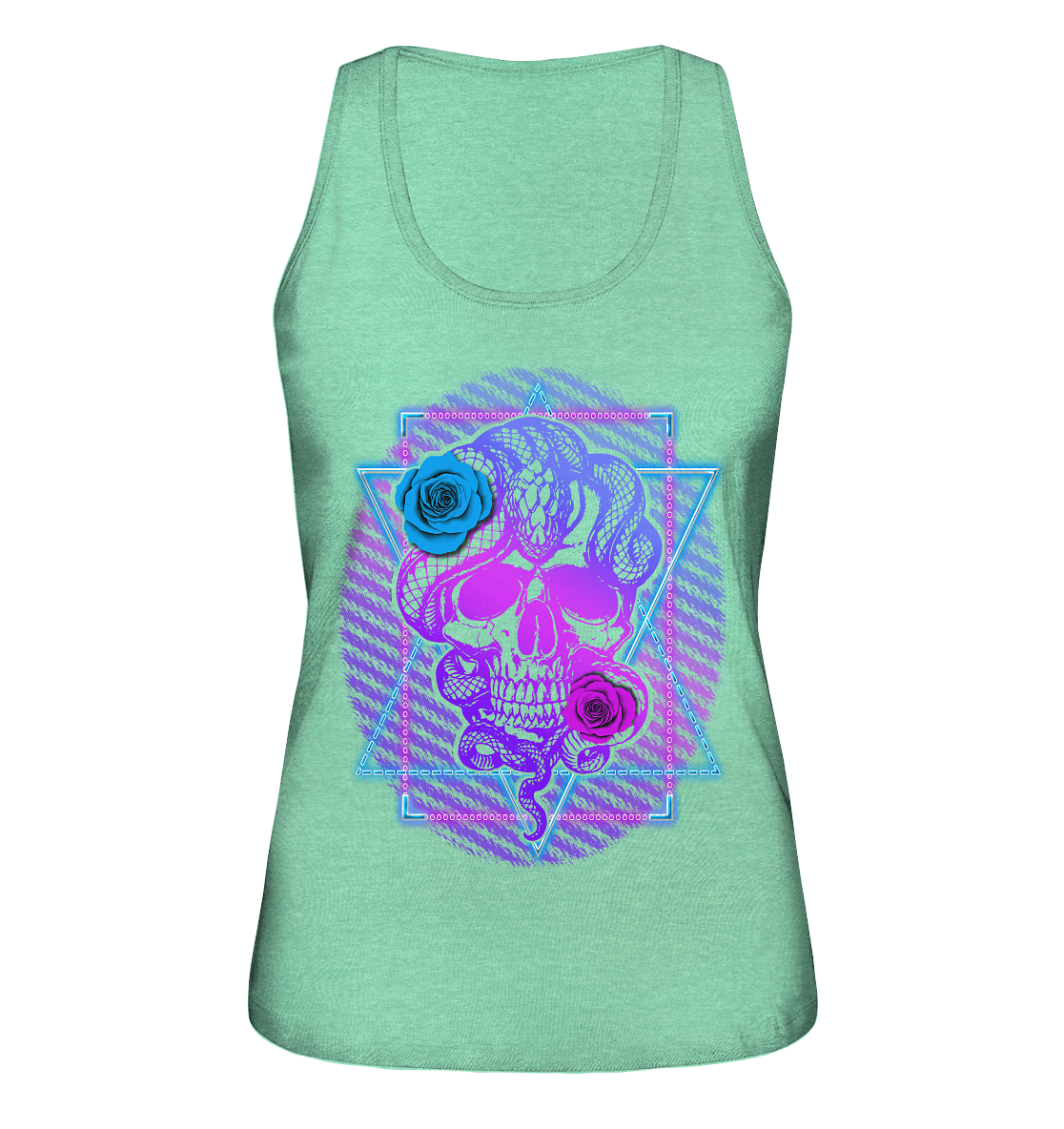 Schädel Schlange  - Ladies Organic Tank-Top