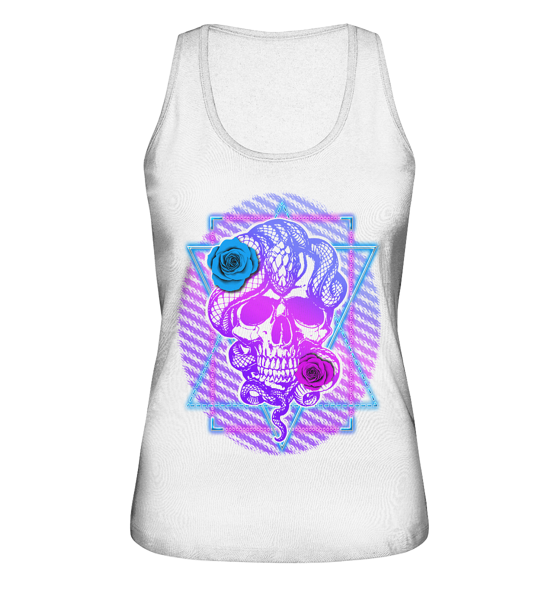 Schädel Schlange  - Ladies Organic Tank-Top